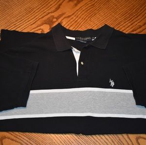 Striped polo shirt